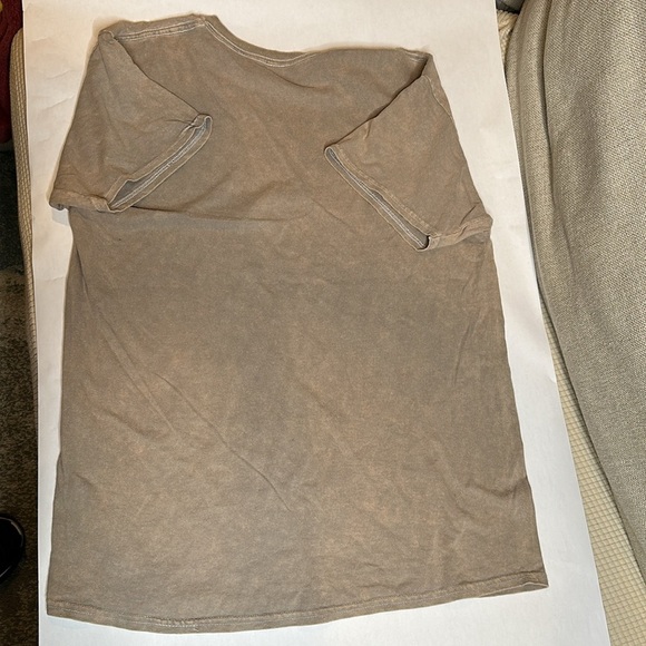 New Smiley Nirvana Tan acid wash graphic tee in a size Large - Picture 3 of 3